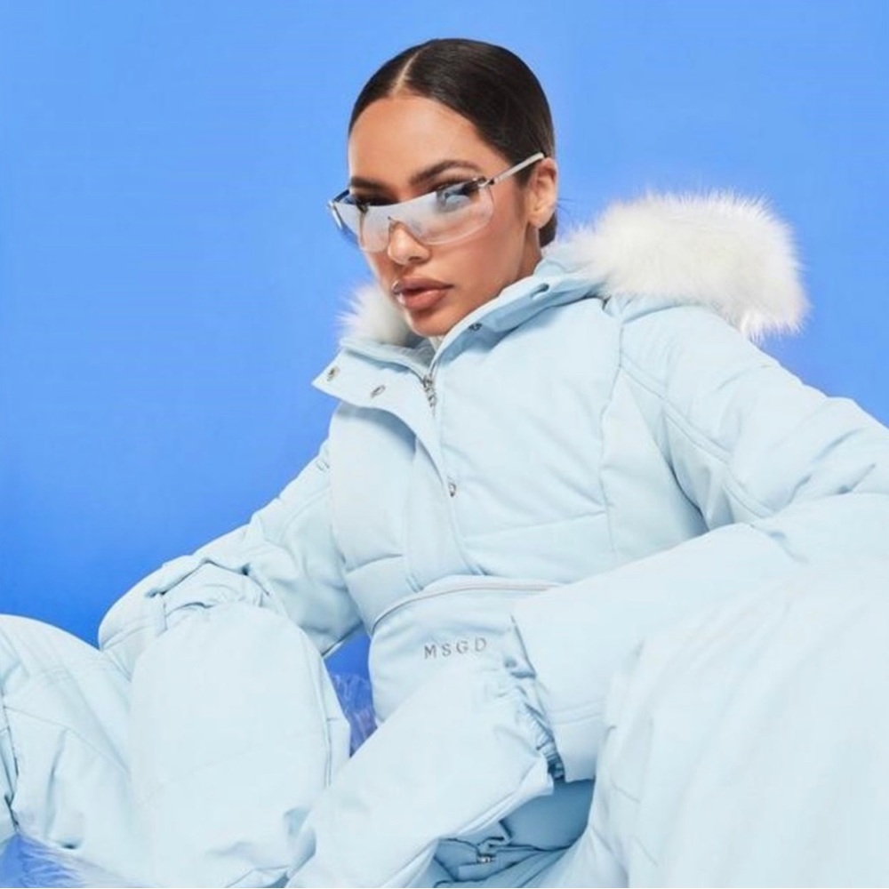 Missguided Light Blue Ski Set